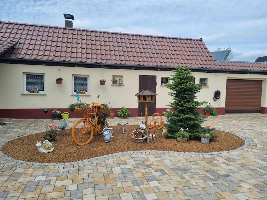 Ferienwohnung *Zur Weinbergstrasse* Lauta Exterior foto